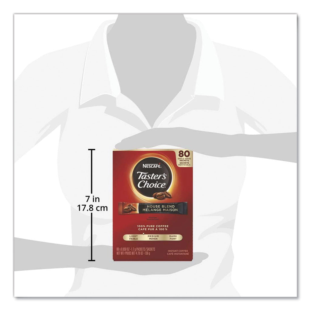 Nescafé Taster's Choice Stick Pack, House Blend, 80/Box