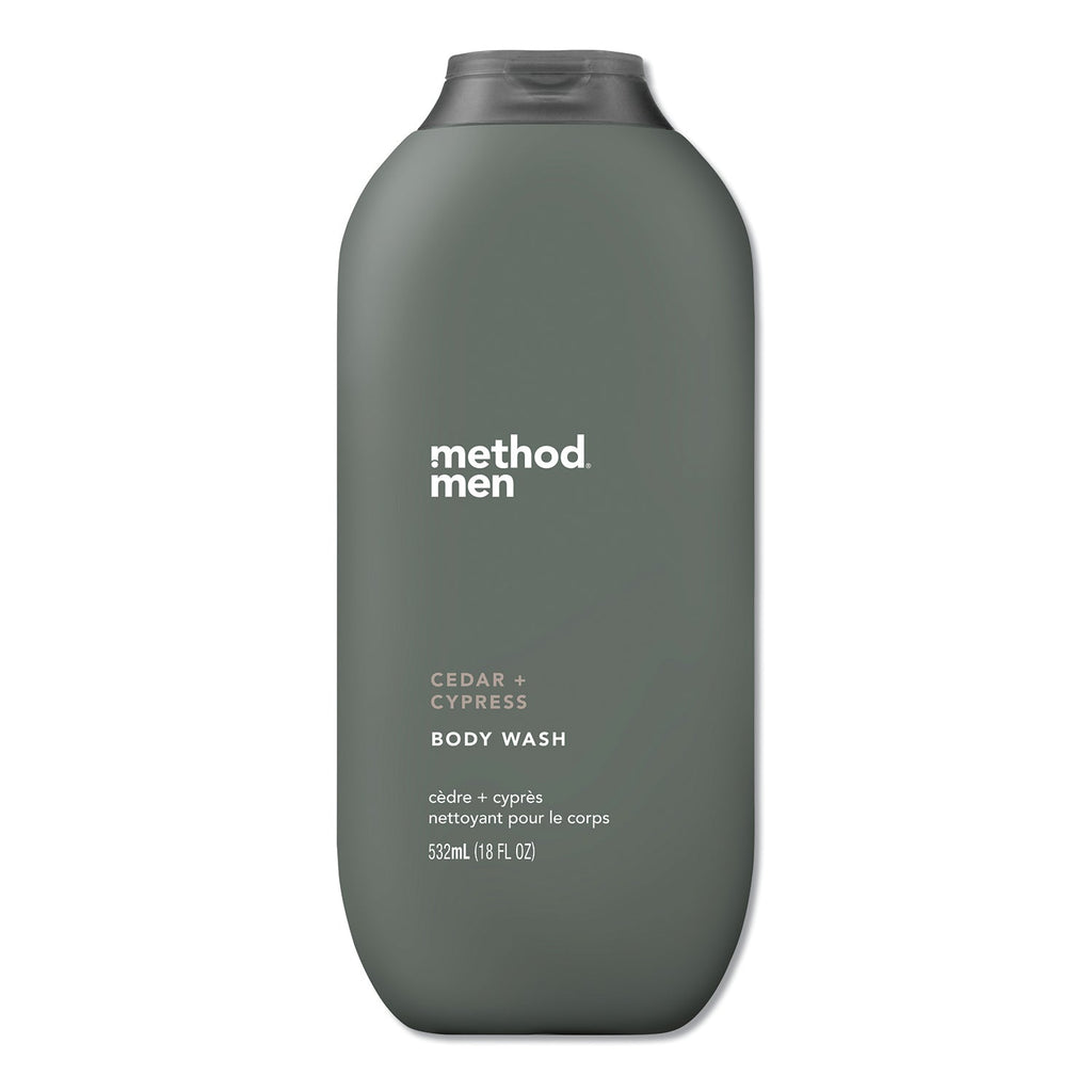 Method Mens Body Wash, Cedar and Cyprus, 18 oz, 6/Carton