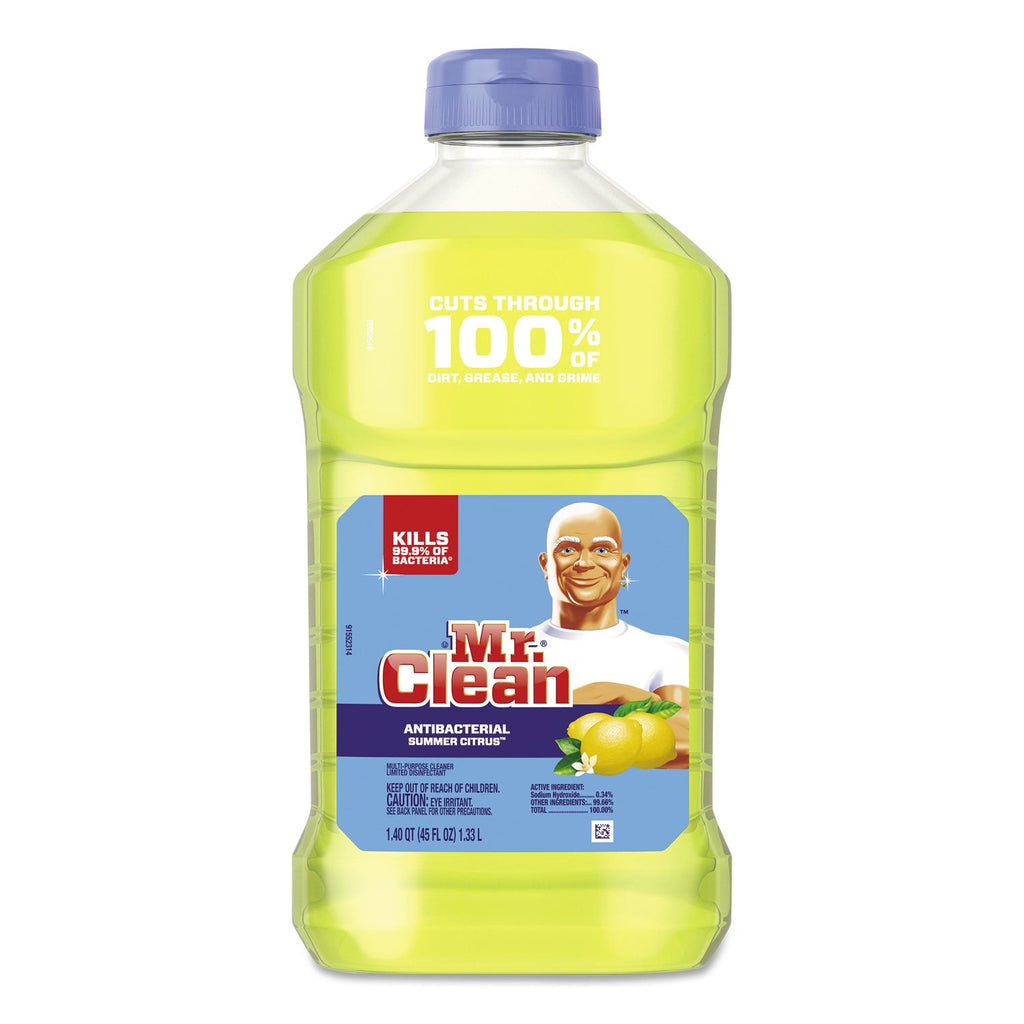 Mr. Clean Multi-Surface Antibacterial Cleaner, Summer Citrus, 45 oz Bottle