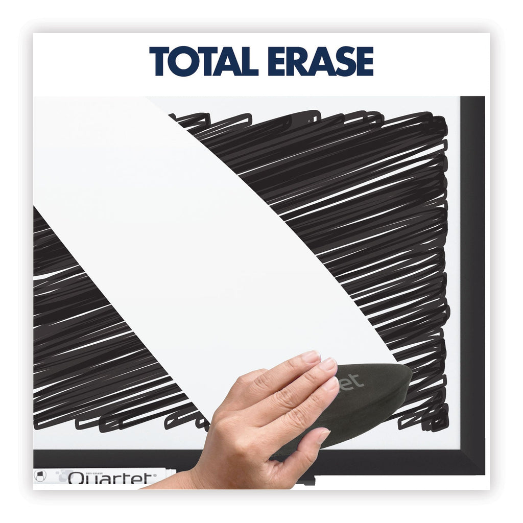 Quartet Classic Series Total Erase Dry Erase Board, 60 x 36, White Surface, Black Frame