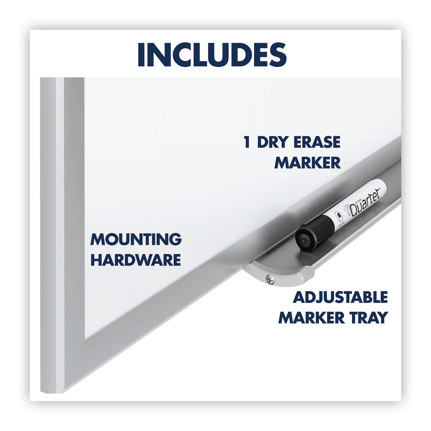 Quartet Classic Series Total Erase Dry Erase Board, 72 x 48, Silver Aluminum Frame