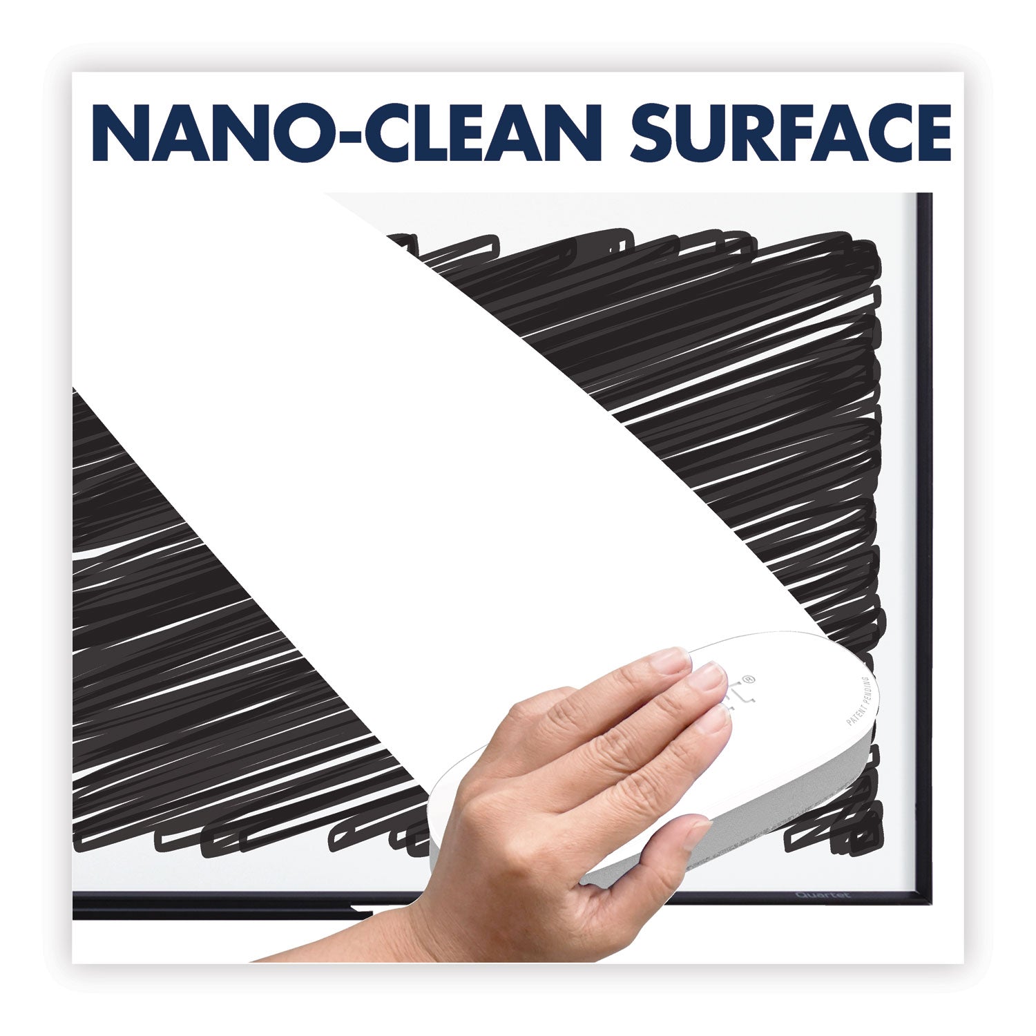 Quartet Classic Series Nano-Clean Dry Erase Board, 96 x 48, Silver Frame