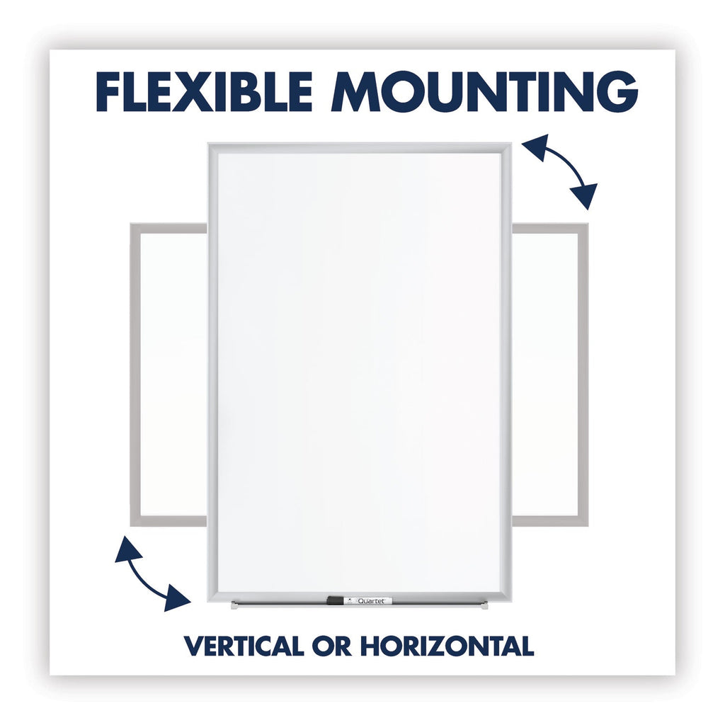 Quartet Classic Series Total Erase Dry Erase Board, 36 x 24, Silver Aluminum Frame