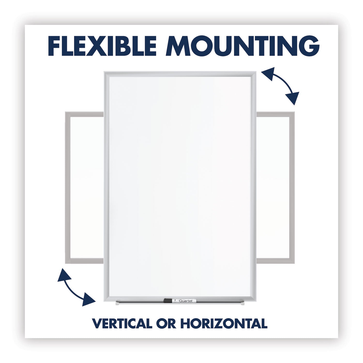 Quartet Classic Series Total Erase Dry Erase Board, 36 x 24, Silver Aluminum Frame