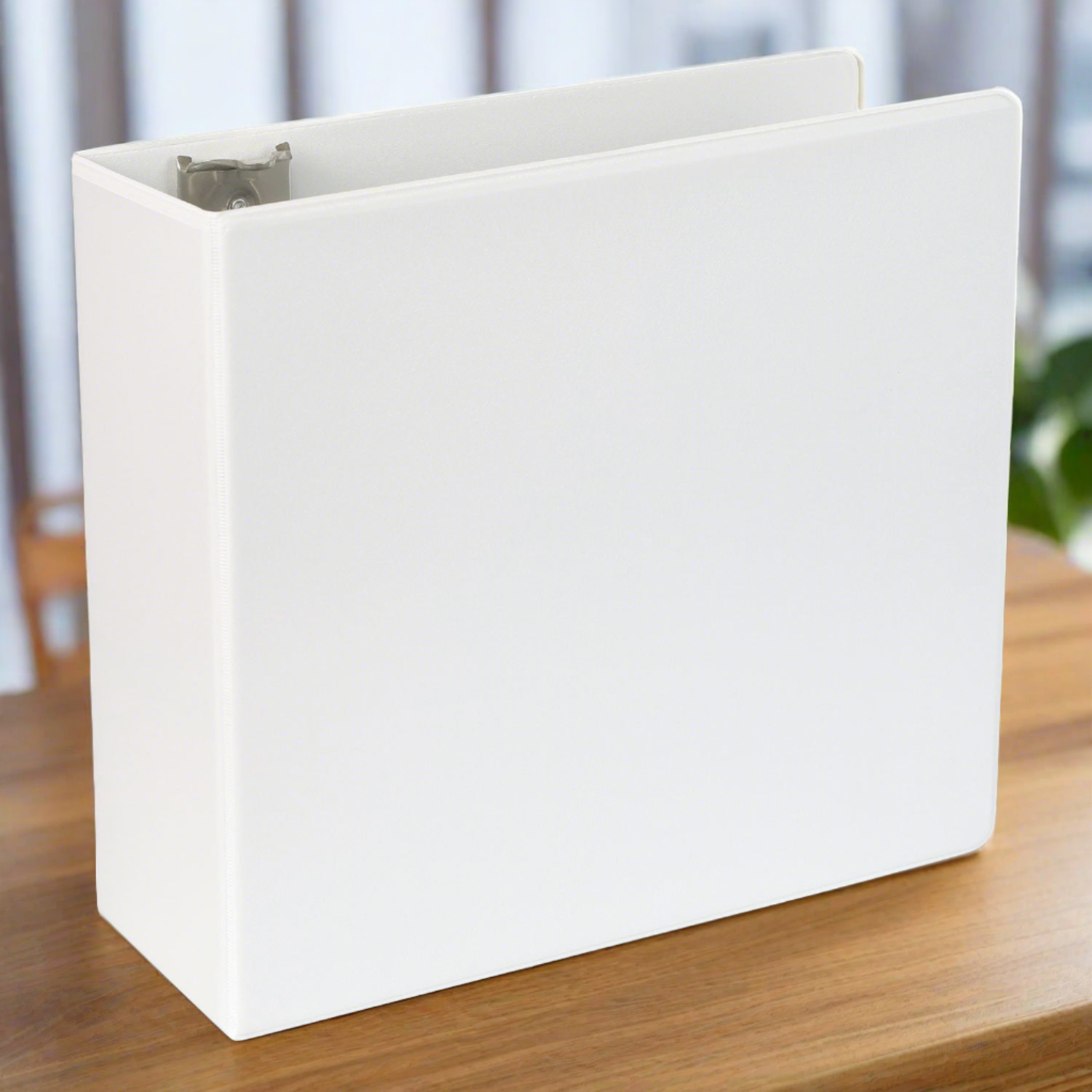 Universal Slant D-Ring View Binder, 3 Rings, 5" Capacity, 11 x 8.5, White