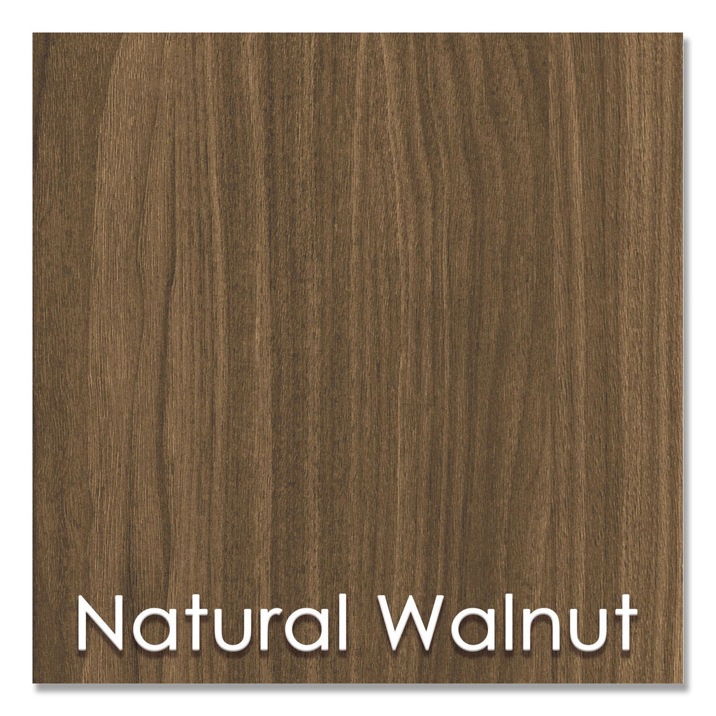 Linea Italia Urban Series L- Shaped Desk, 59" x 59" x 29.5", Natural Walnut