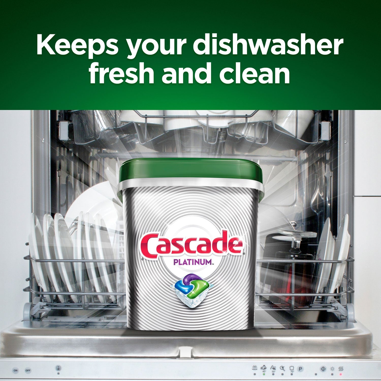 Cascade ActionPacs, Fresh Scent, 34.5 oz, 62 Packs/Bag, 3 Bags/Carton