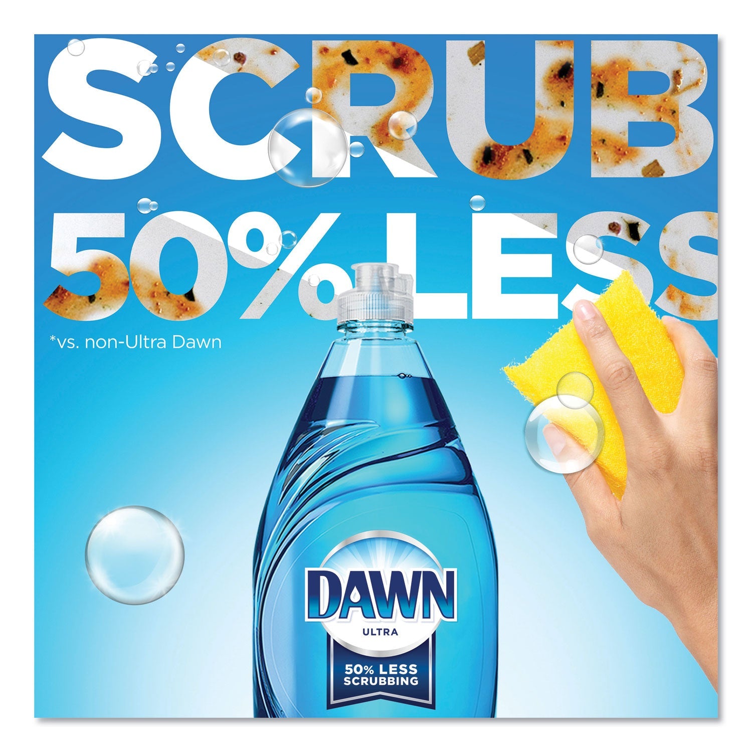 Dawn Ultra Liquid Dish Detergent, Dawn Original, 75 oz Flip-Cap Bottle, 6/Carton