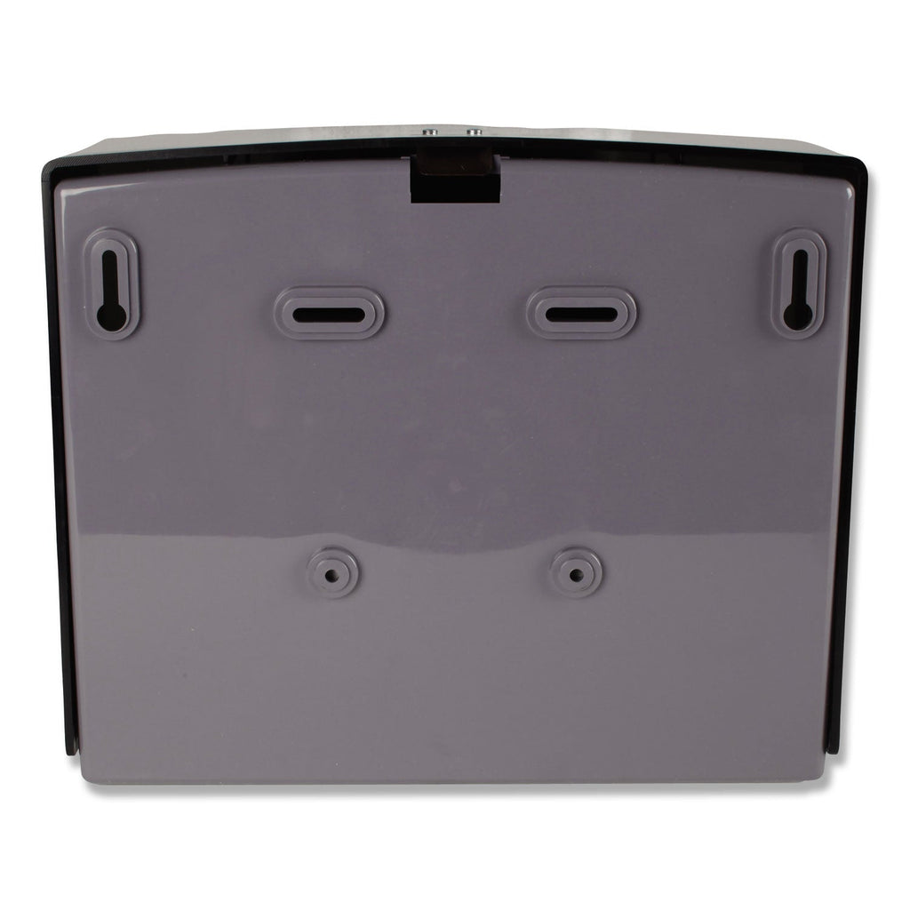 Scottfold Folded Towel Dispenser, 10.75 x 4.75 x 9, Black