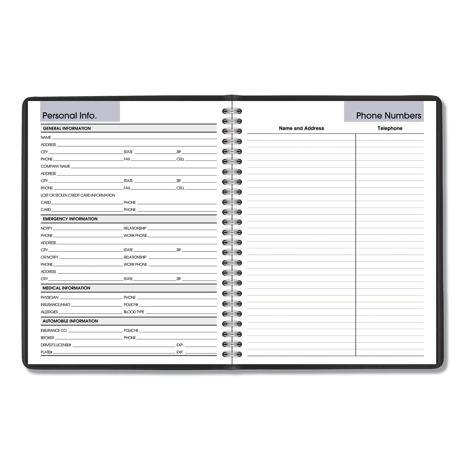 AT-A-GLANCE DayMinder Monthly Planner with Notes Column, Ruled Blocks, 8.75 x 7, Black Cover, 12-Month (Jan to Dec): 2023