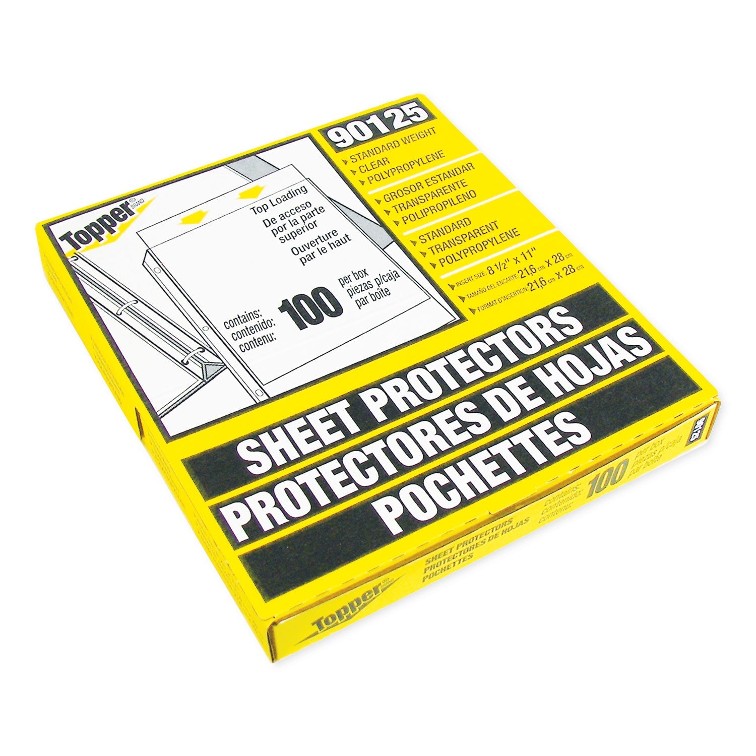 C-Line Top-Load Polypropylene Sheet Protectors, Standard, Letter, Clear, 2", 100/Box