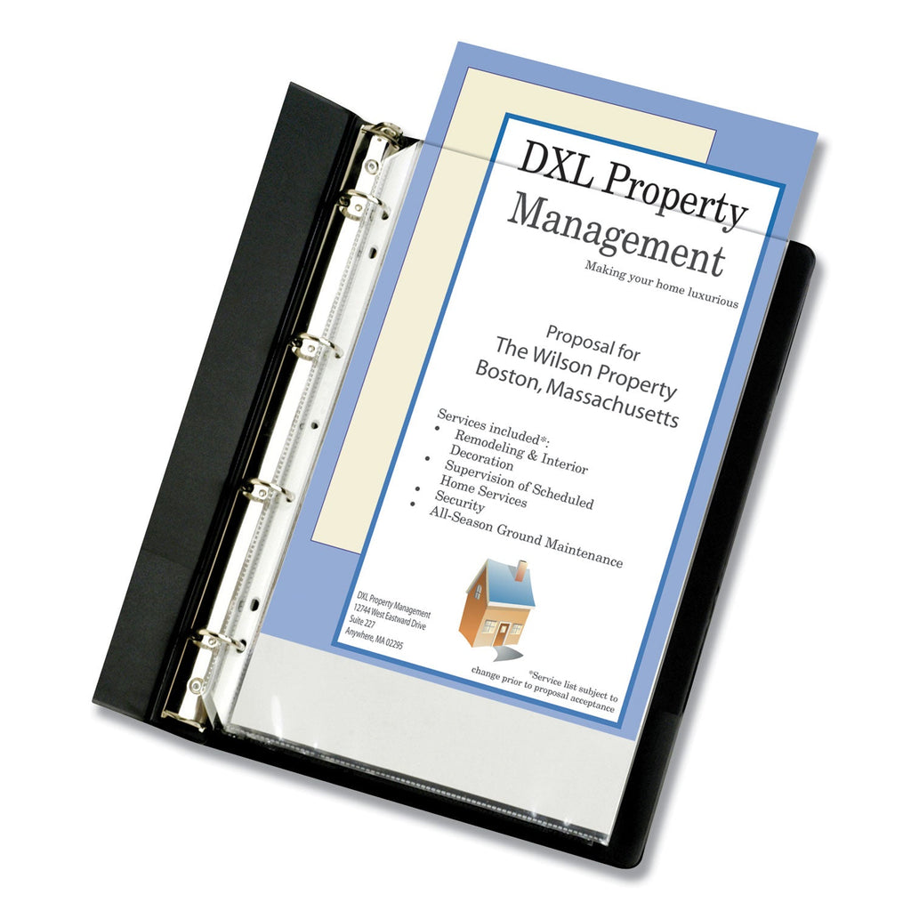 C-Line Heavyweight Poly Sheet Protectors, Clear, 2", 14 x 8.5, 50/Box