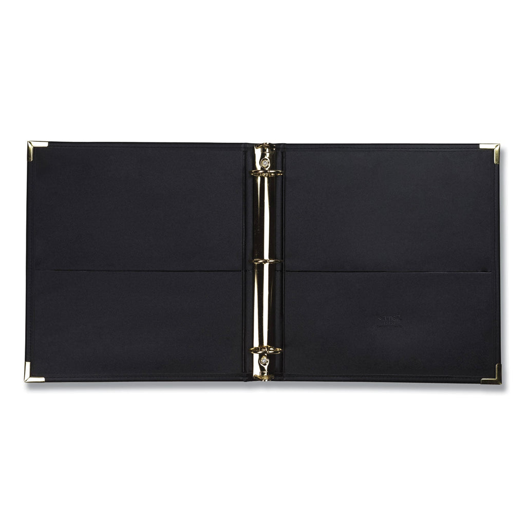 Samsill Classic Collection Ring Binder, 3 Rings, 1.5" Capacity, 11 x 8.5, Black