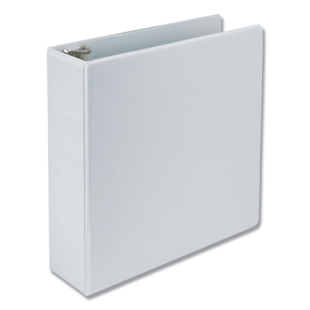 Samsill Earth's Choice Biobased D-Ring View Binder, 3 Rings, 3" Capacity, 11 x 8.5, White