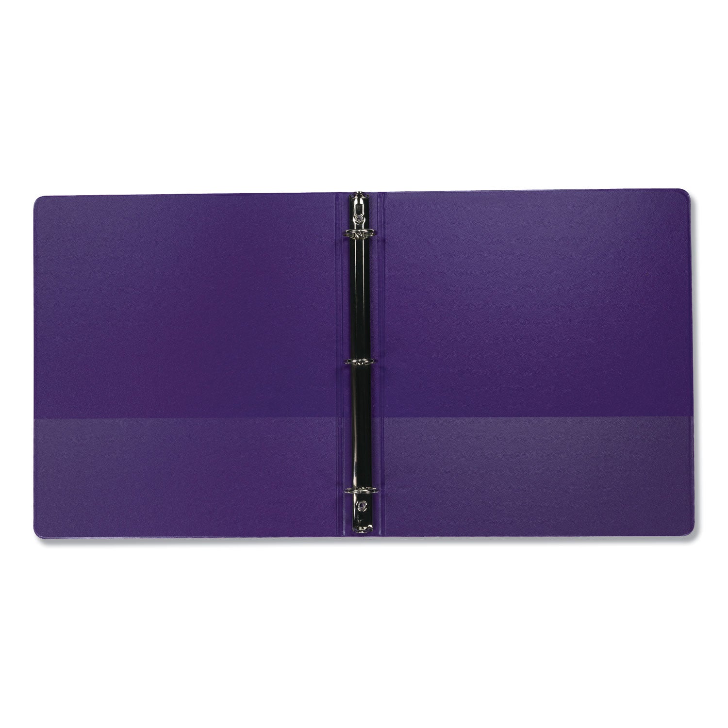 Samsill Earth's Choice Biobased Economy Round Ring View Binders, 3 Rings, 1" Capacity, 11 x 8.5, Purple