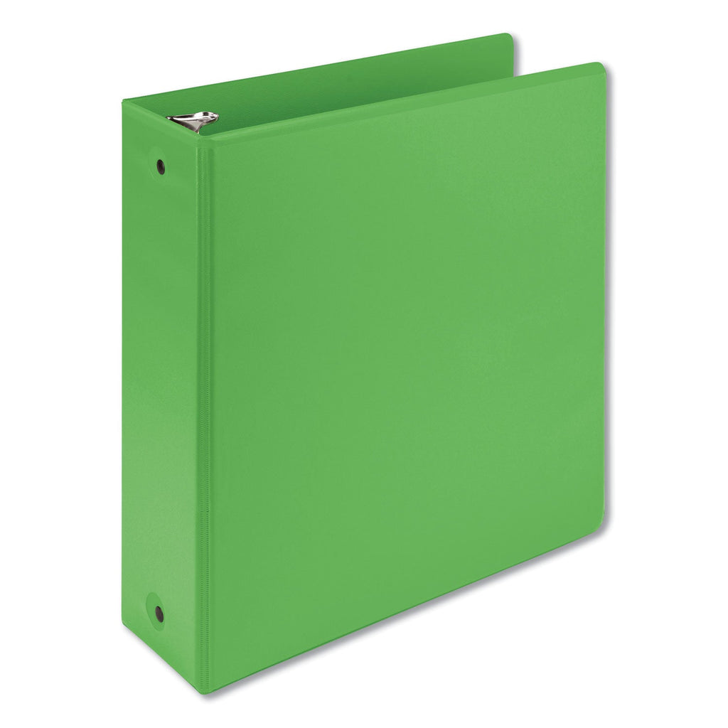 Samsill Earth's Choice Biobased Economy Round Ring View Binders, 3 Rings, 3" Capacity, 11 x 8.5, Lime