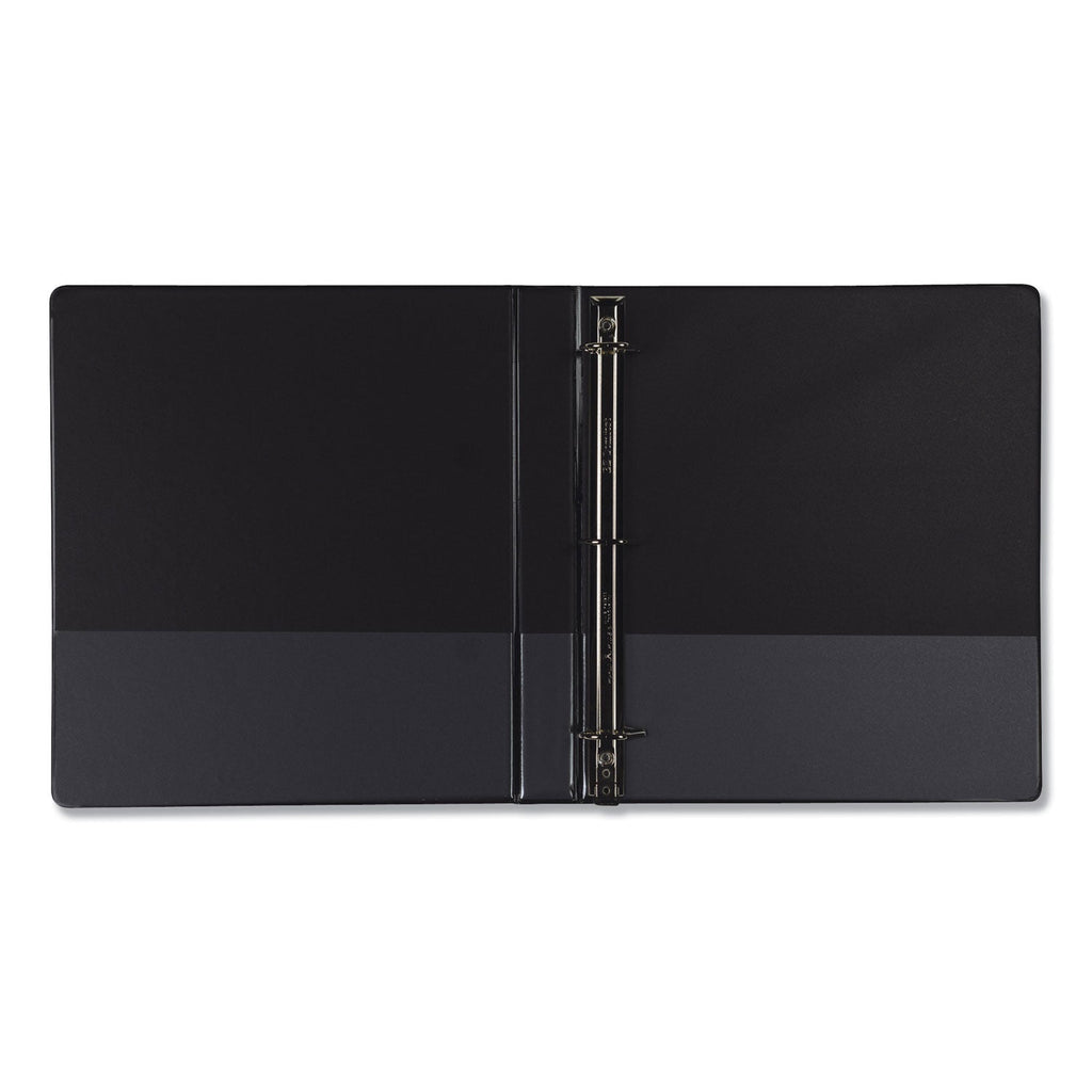 Samsill Earth's Choice Biobased Locking D-Ring Reference Binder, 3 Rings, 1" Capacity, 11 x 8.5, Black