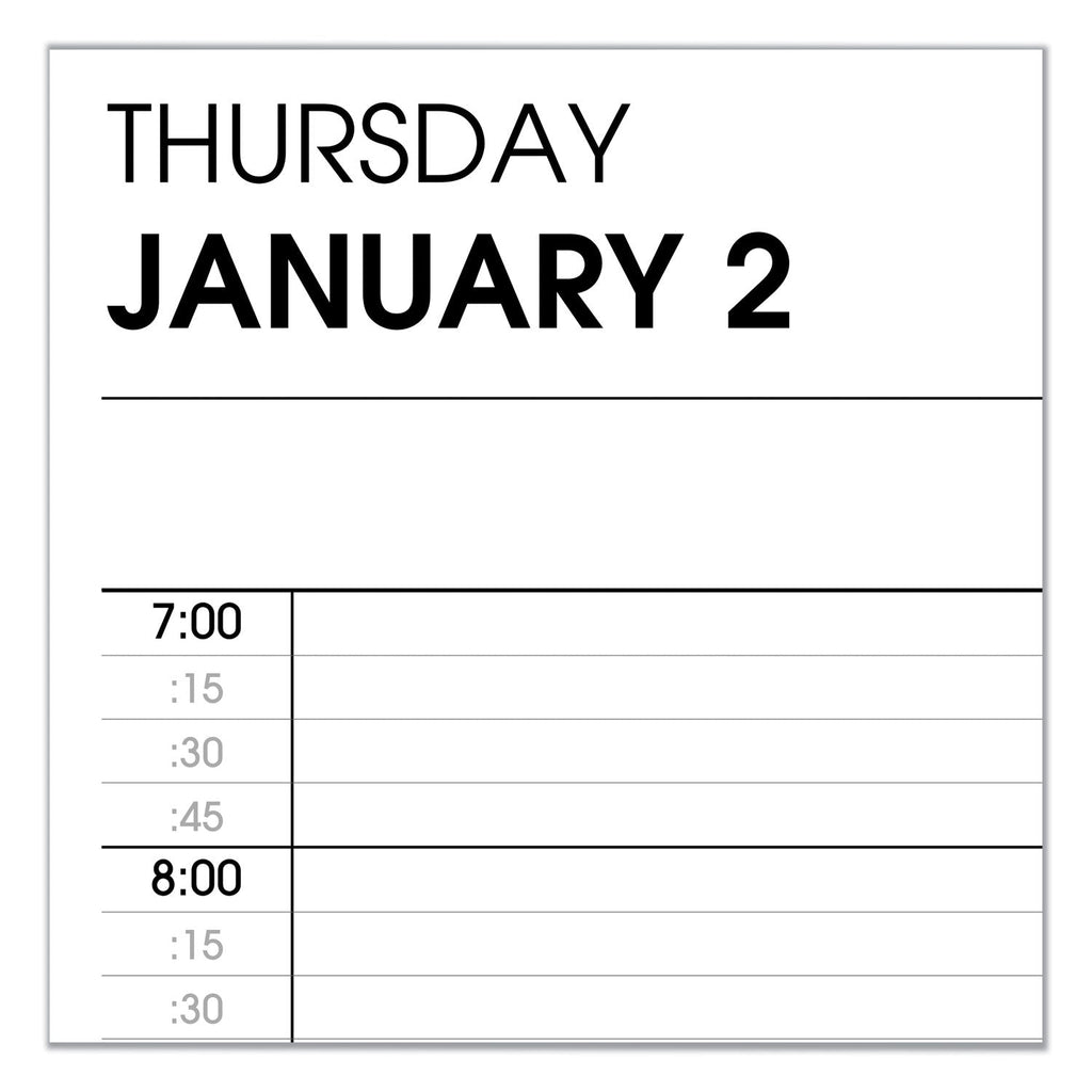 AT-A-GLANCE Two-Person Group Daily Appointment Book, 11 x 8, Black Cover, 12-Month (Jan to Dec): 2023