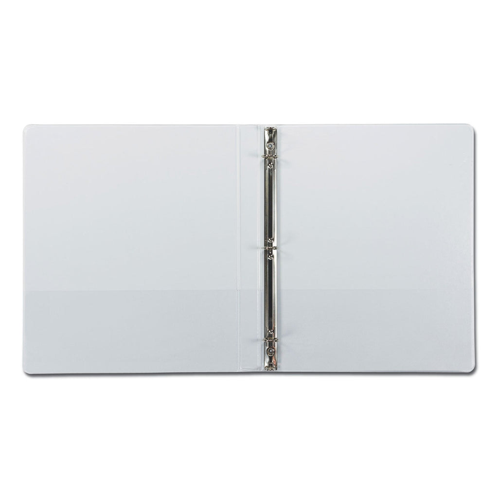 Samsill Earth's Choice Biobased Round Ring View Binder, 3 Rings, 0.5" Capacity, 11 x 8.5, White