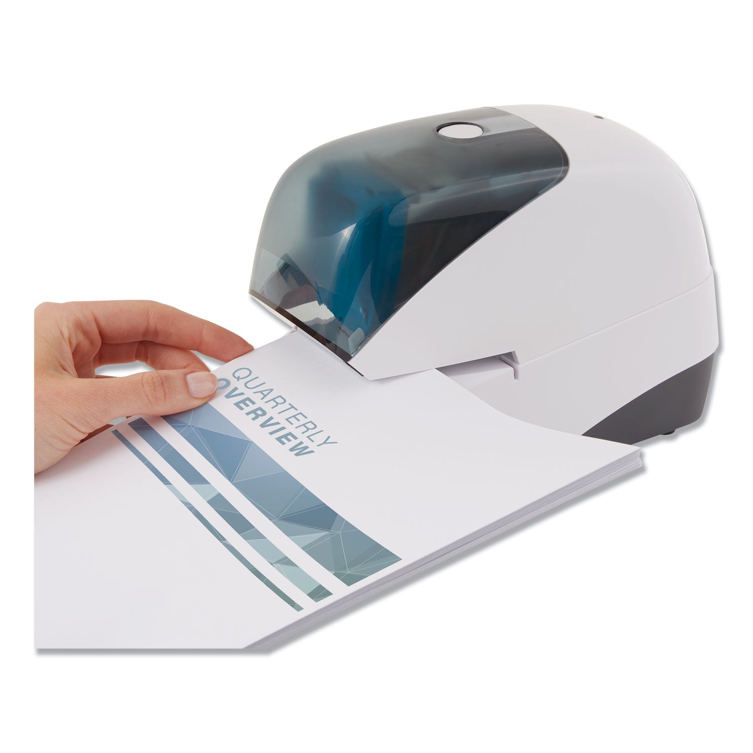 Rapid 5050e Professional Electric Stapler, 60-Sheet Capacity, White