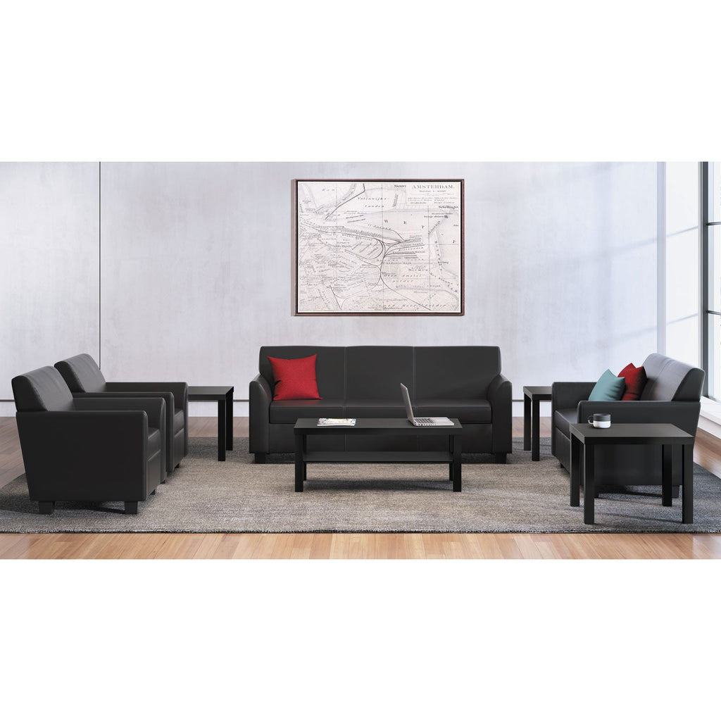 HON Laminate Occasional Table, Rectangular, 42w x 20d x 16h, Black