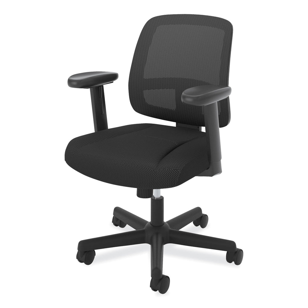 HON ValuTask Height-Adjustable Arm Kit for HON ValuTask Chairs, 4" x 10.25" x 11.88", Black, 2/Set