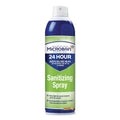 Microban 24-Hour Disinfectant Sanitizing Spray, Citrus, 15 oz Aerosol Spray, 6/Carton