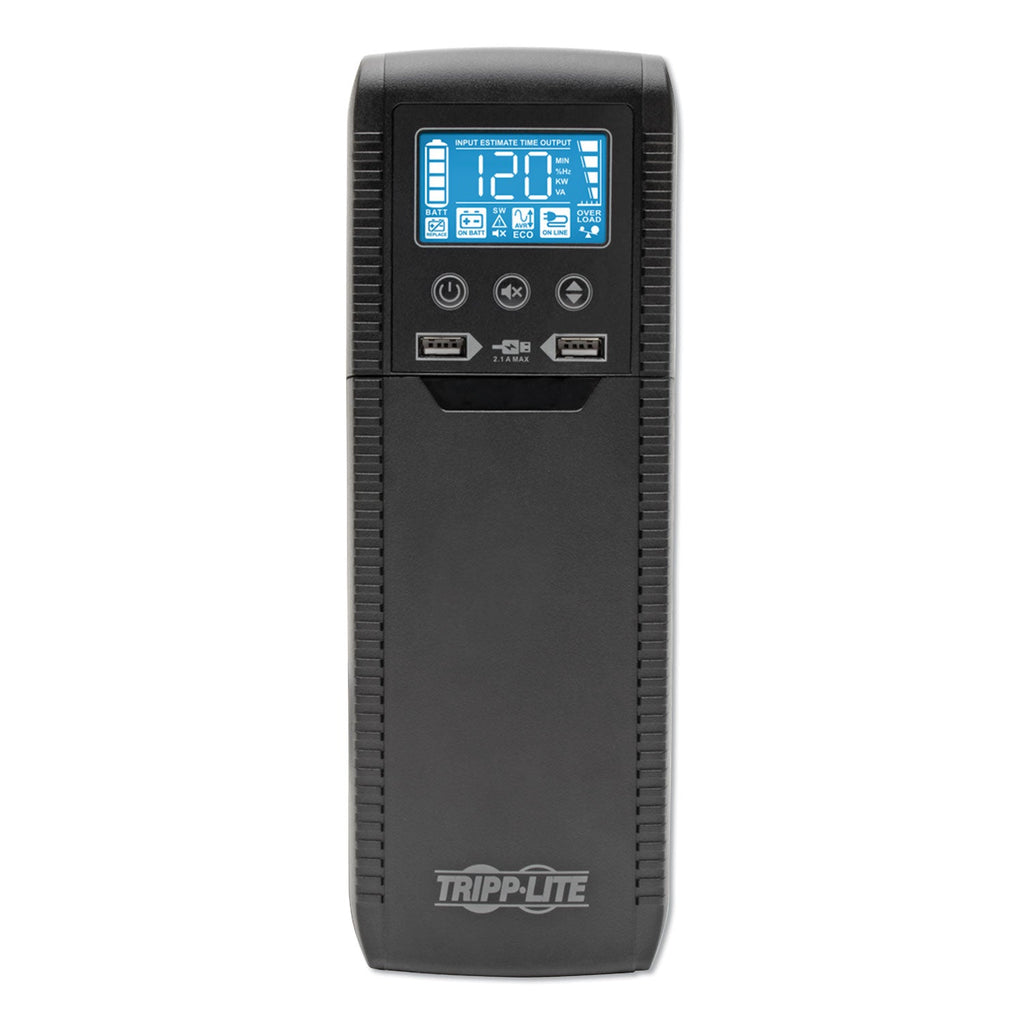 Tripp Lite ECO Series Desktop UPS Systems with USB Monitoring, 8 Outlets, 1,000 VA, 316 J