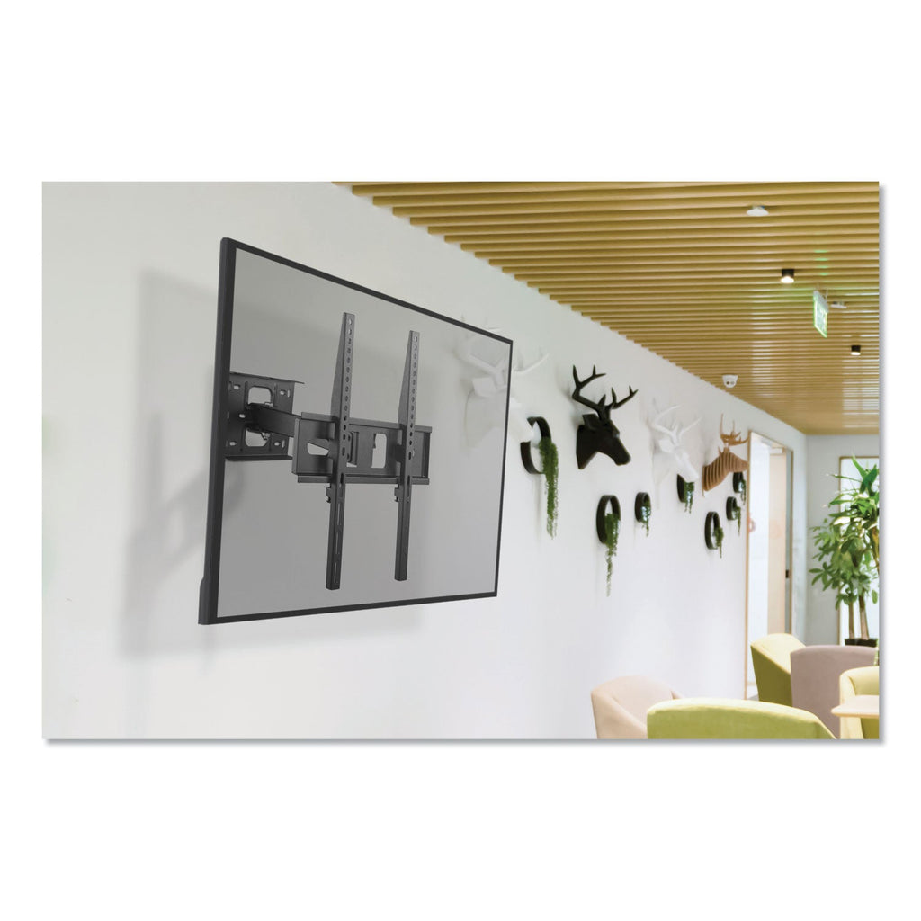 Innovera Full-Motion TV Wall Mount for Monitors 32" to 55", 17.1w x 9.8d x 16.9h