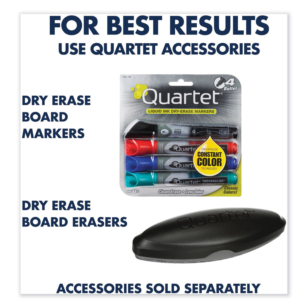Quartet Porcelain Magnetic Whiteboard, 96 x 48, Aluminum Frame