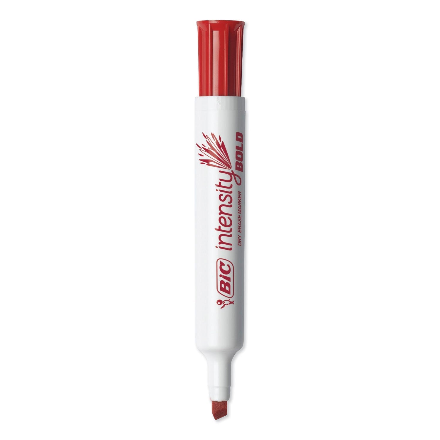 BIC Intensity Bold Tank-Style Dry Erase Marker, Broad Chisel Tip, Assorted Colors, 4/Set