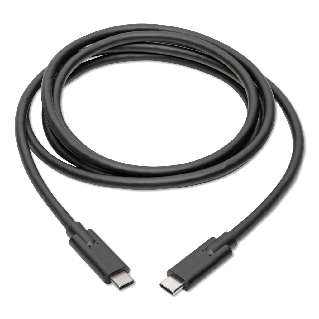 Tripp Lite USB 3.1 Gen 1 (5 Gbps) Cable, USB Type-C (USB-C) to USB Type-C (M/M), 5 A, 6 ft, Black