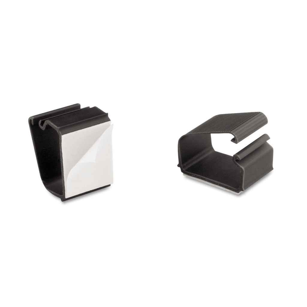 Cord Away Self-Adhesive Wire Clips, Black, 6/Pack