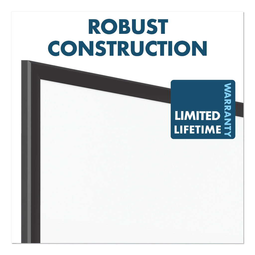 Quartet Classic Porcelain Magnetic Whiteboard, 36 x 24, Black Aluminum Frame