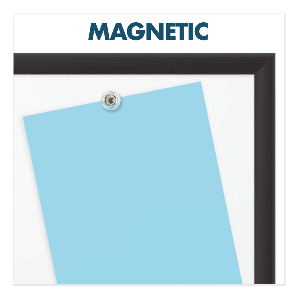 Quartet Classic Porcelain Magnetic Whiteboard, 36 x 24, Black Aluminum Frame