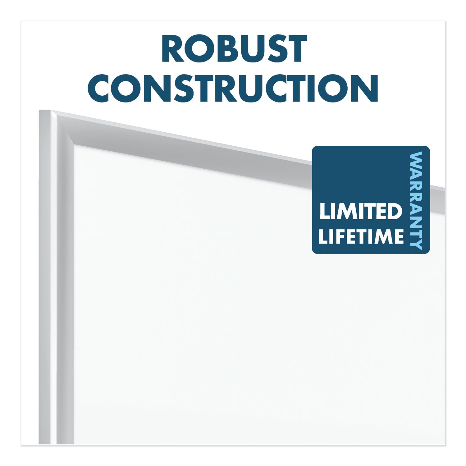 Quartet Classic Series Porcelain Magnetic Board, 48 x 36, White, Silver Alum. Frame