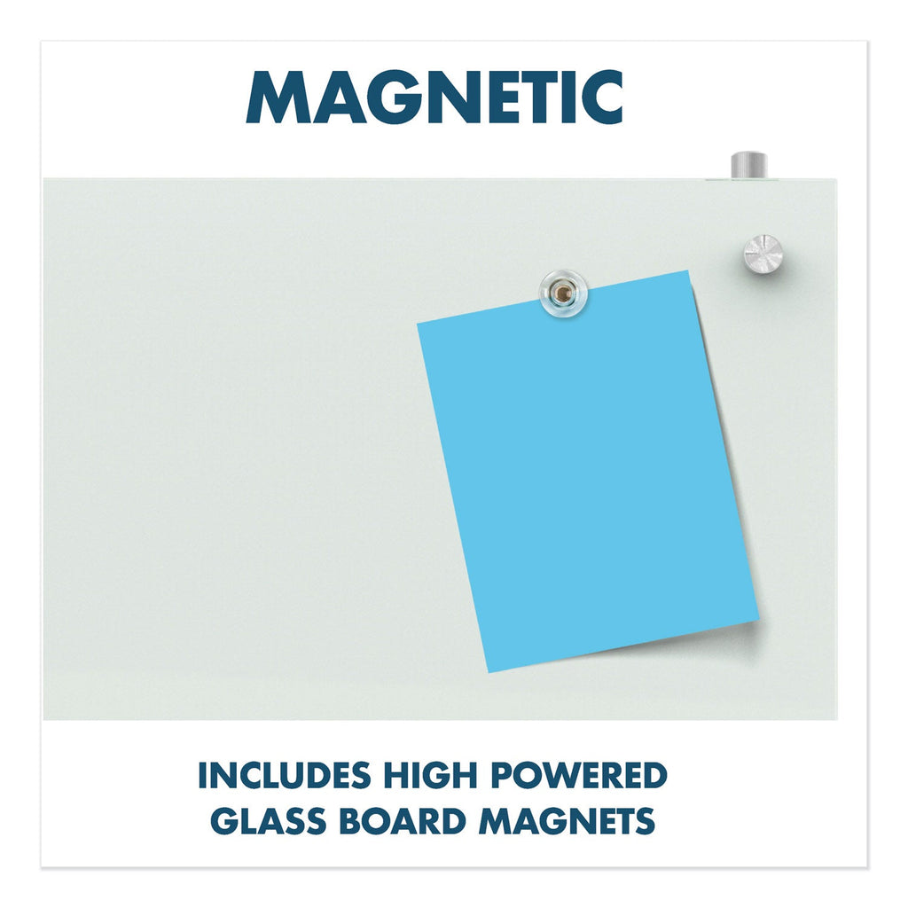 Quartet Infinity Magnetic Glass Dry Erase Cubicle Board, 18 x 30, White