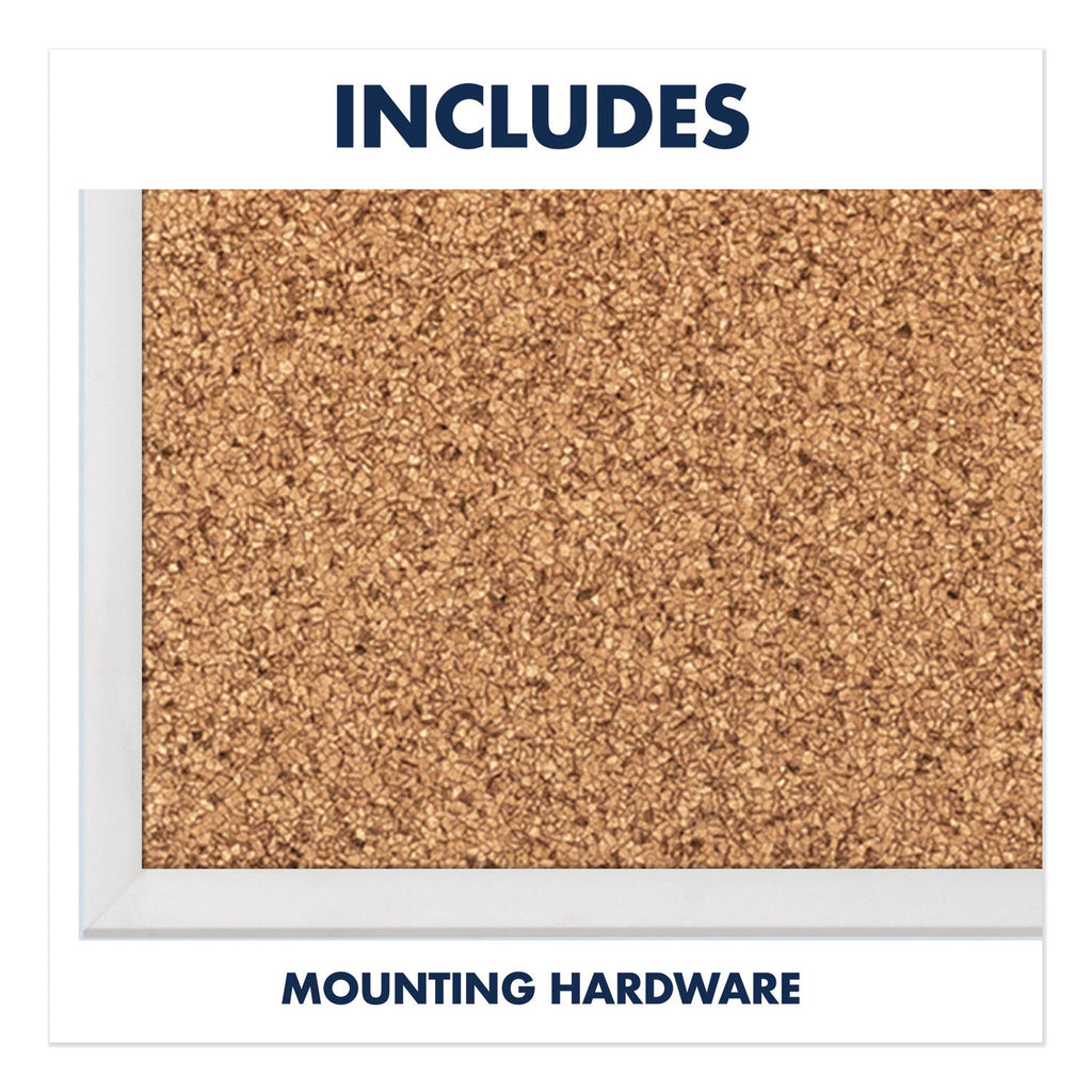 Quartet Classic Series Cork Bulletin Board, 96 x 48, Silver Aluminum Frame
