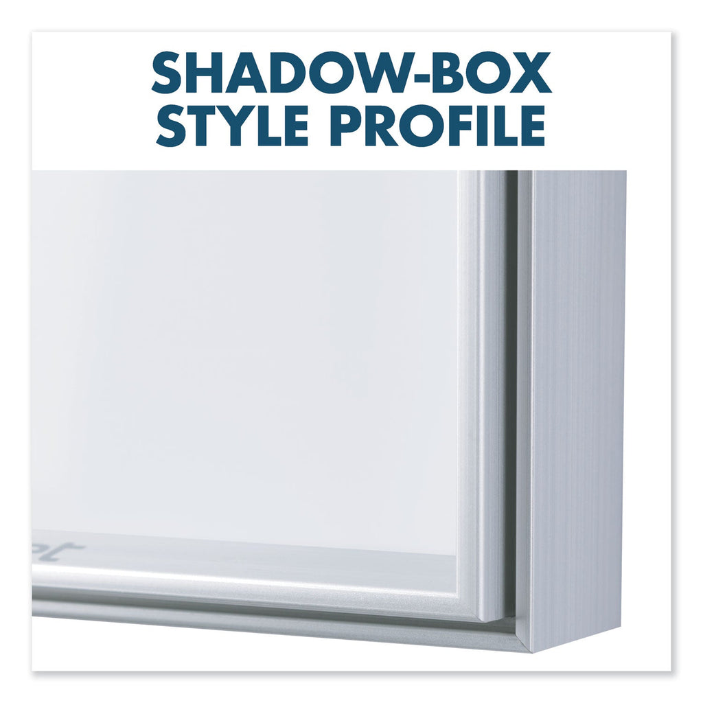 Quartet Fusion Nano-Clean Magnetic Whiteboard, 96 x 48, Silver Frame