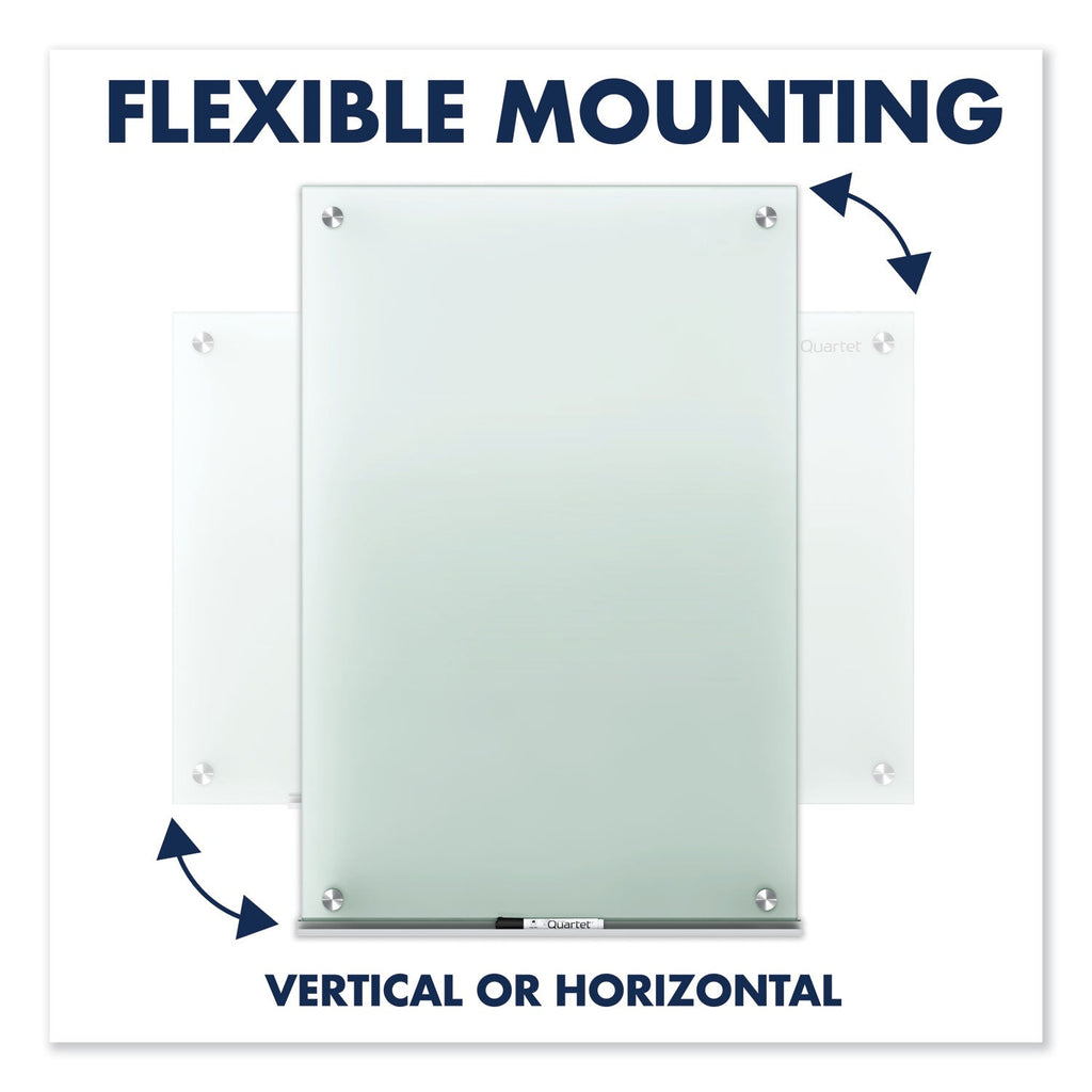Quartet Infinity Glass Marker Board, Frosted, 48 x 36