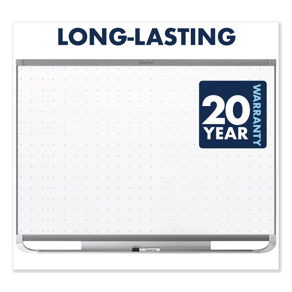 Quartet Prestige 2 Magnetic Total Erase Whiteboard, 48 x 36, Graphite Frame