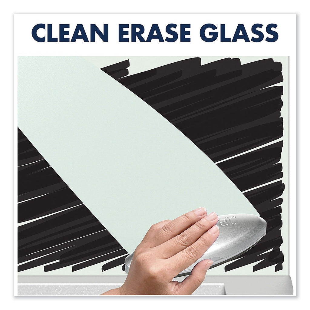Quartet Desktop Magnetic Glass Dry-Erase Panel, 23" x 17", White