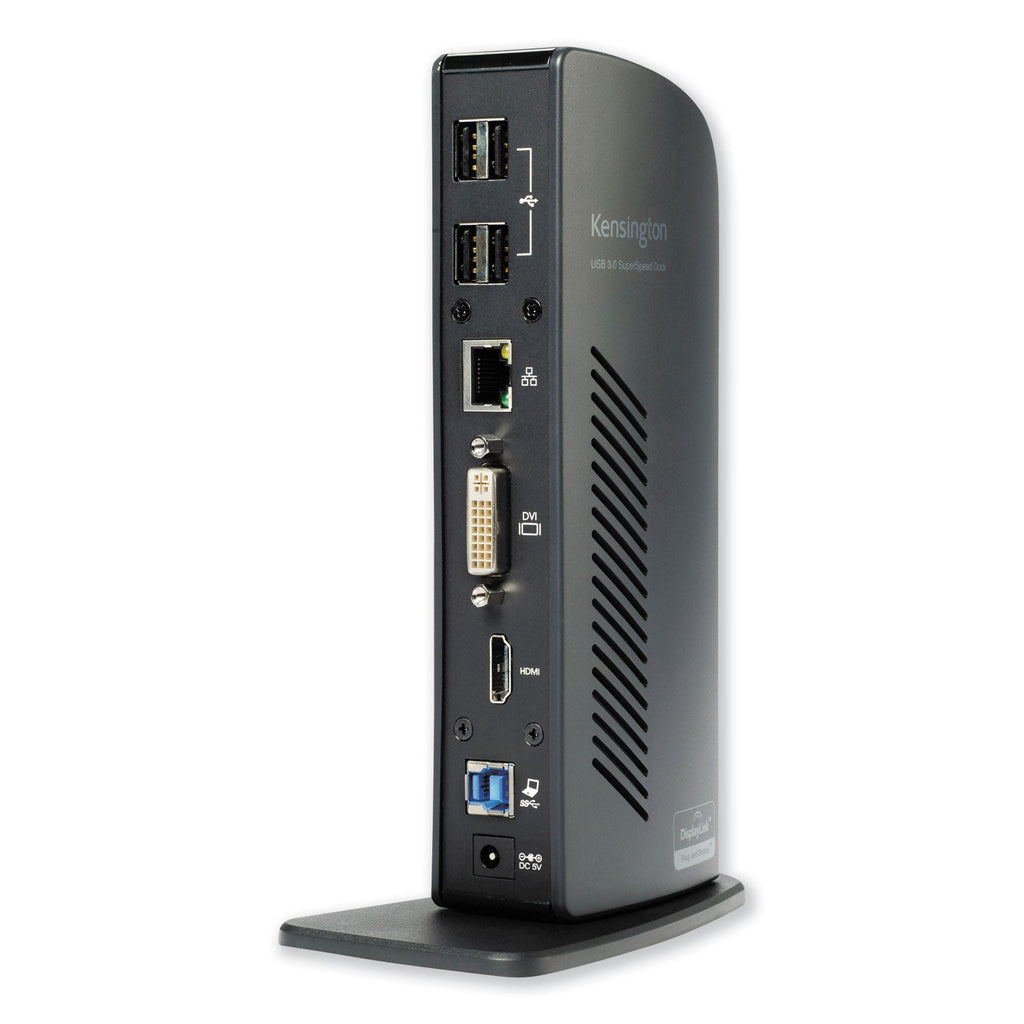 Kensington USB 3.0 Docking Station with DVI/HDMI/VGA Video, 1 DVI and 1 HDMI Out