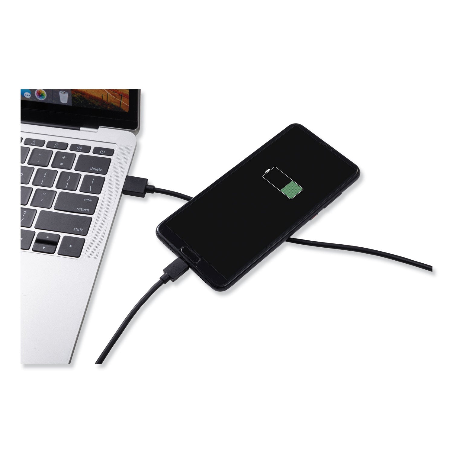 Innovera USB to USB C Cable, 6 ft, Black