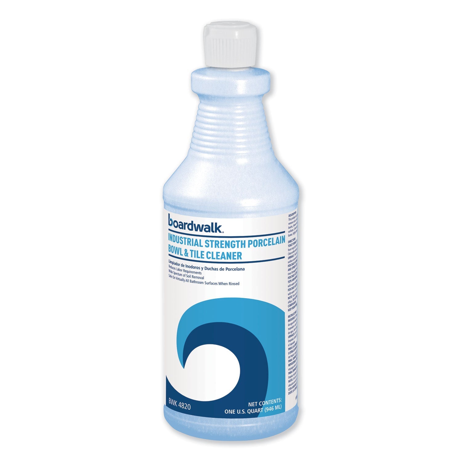 Boardwalk Industrial Strength Porcelain Bowl and Tile Cleaner, Floral Scent, 32 oz Bottle