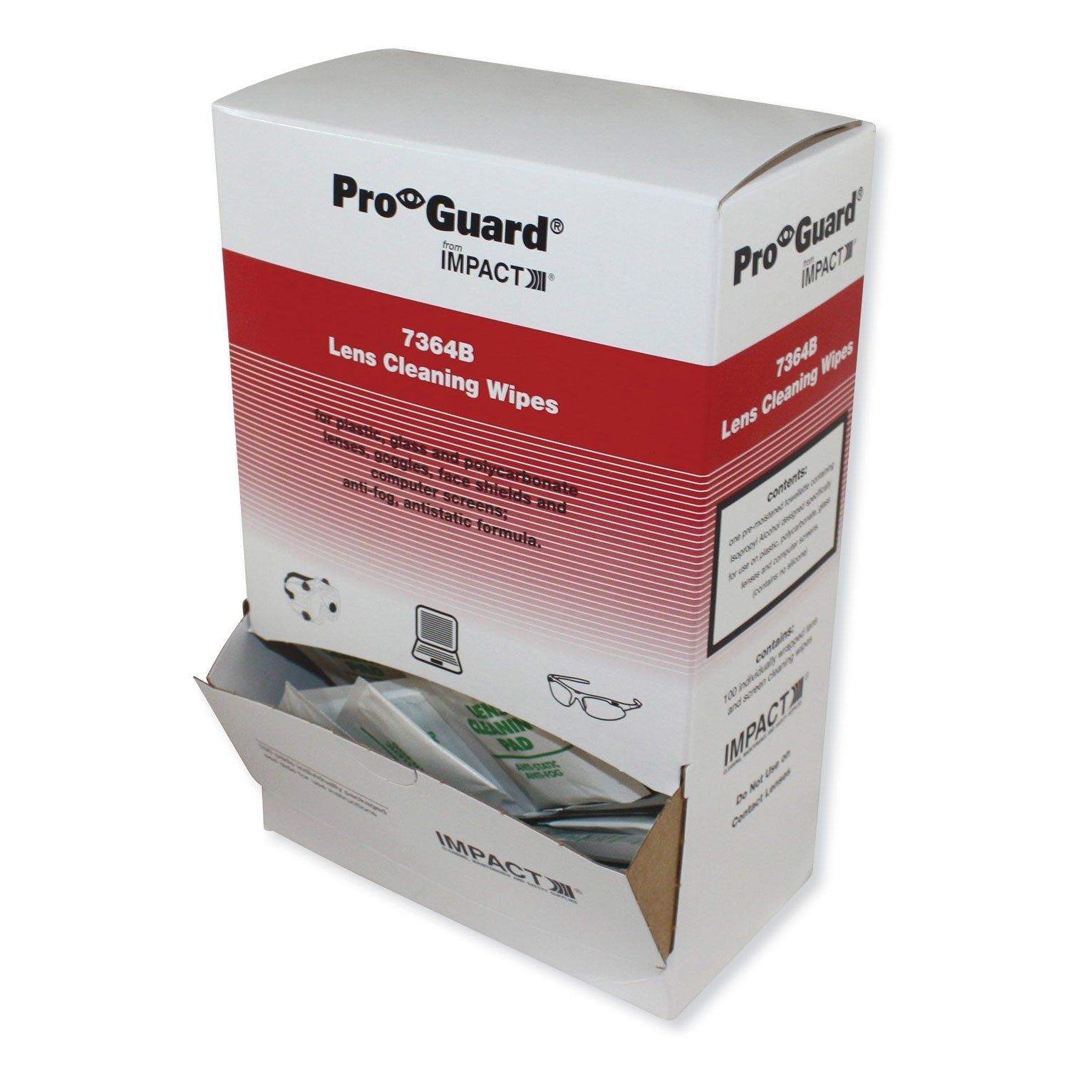 Impact Pro-Guard Disposable Lens Cleaning Wipes, 5.1 x 8.1, 100/Box