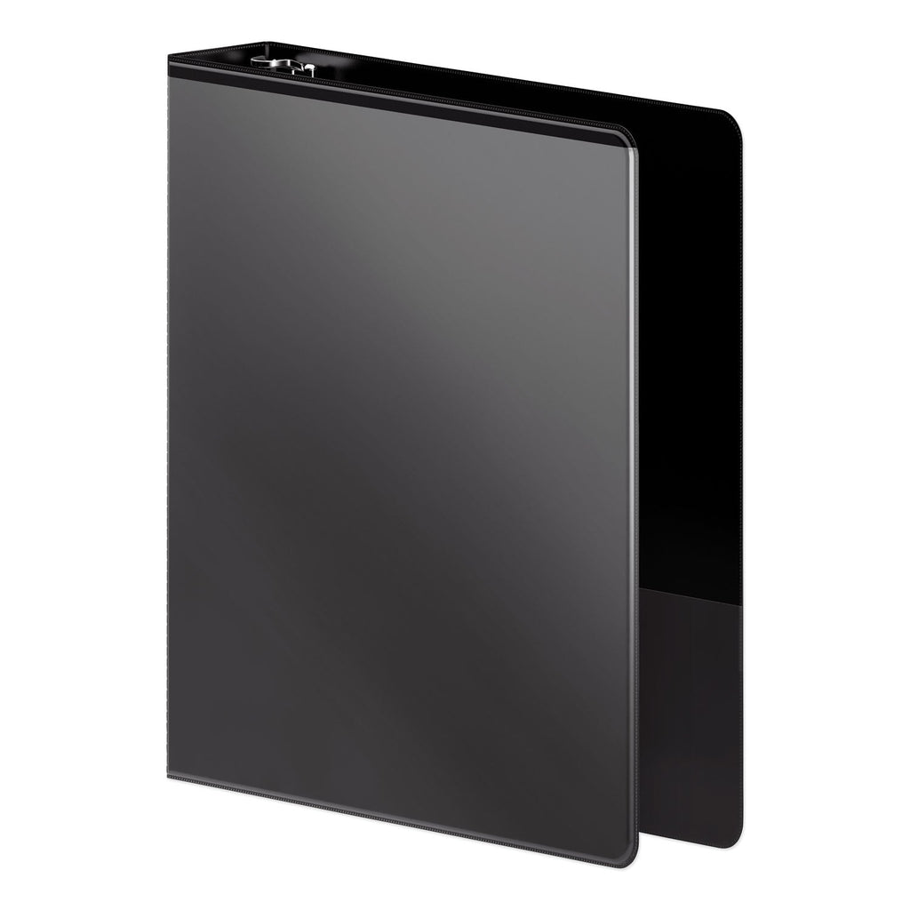 Wilson Jones Heavy-Duty D-Ring View Binder with Extra-Durable Hinge, 3 Rings, 1.5" Capacity, 11 x 8.5, Black