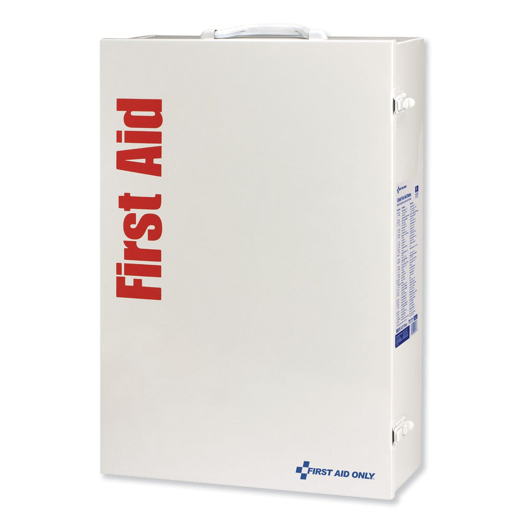 First Aid Only ANSI Class B+ 4 Shelf First Aid Station with Medications, 1,461 Pieces, Metal Case