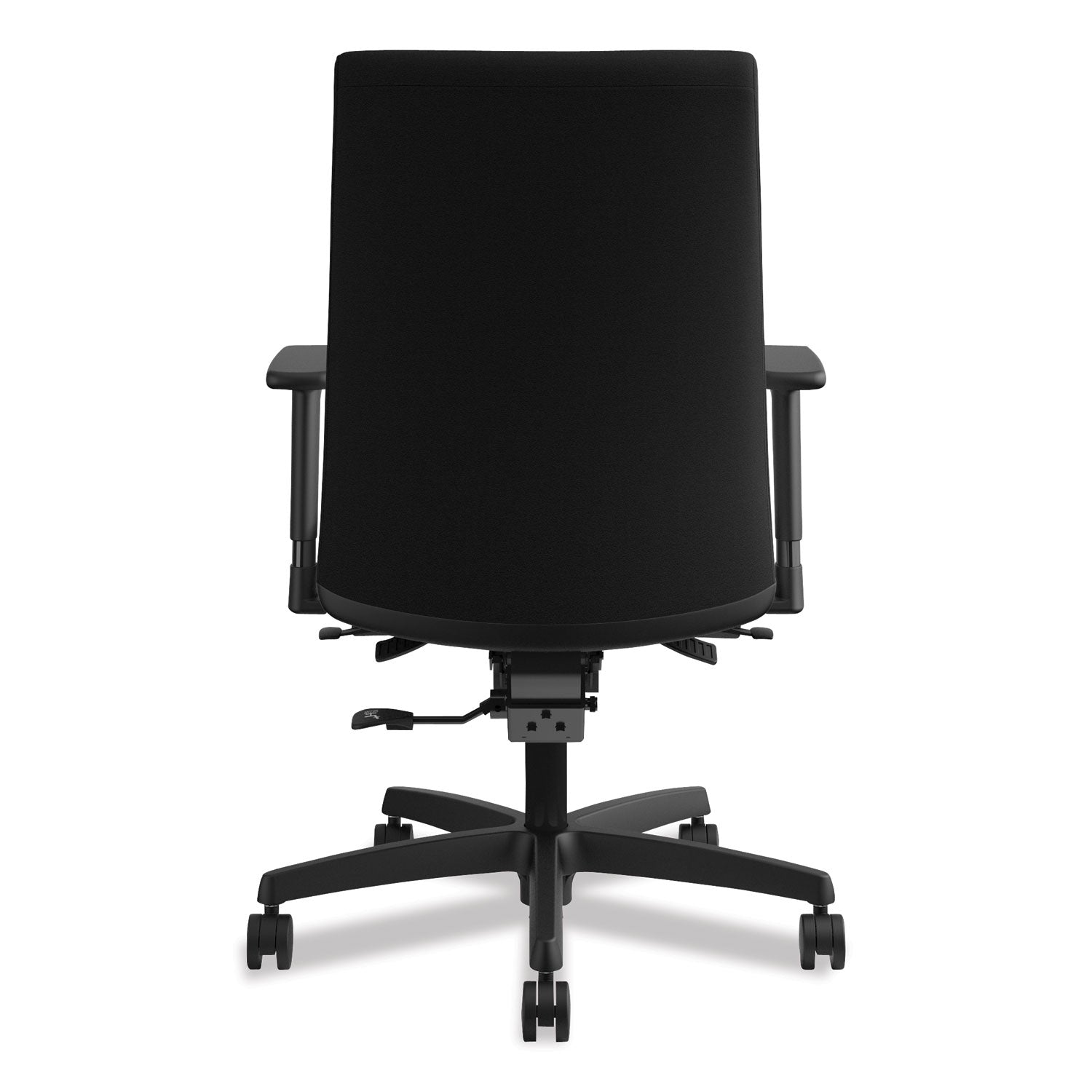 HON Ignition Series Mid-Back Work Chair, Supports Up to 300 lb, 17" to 22" Seat Height, Black