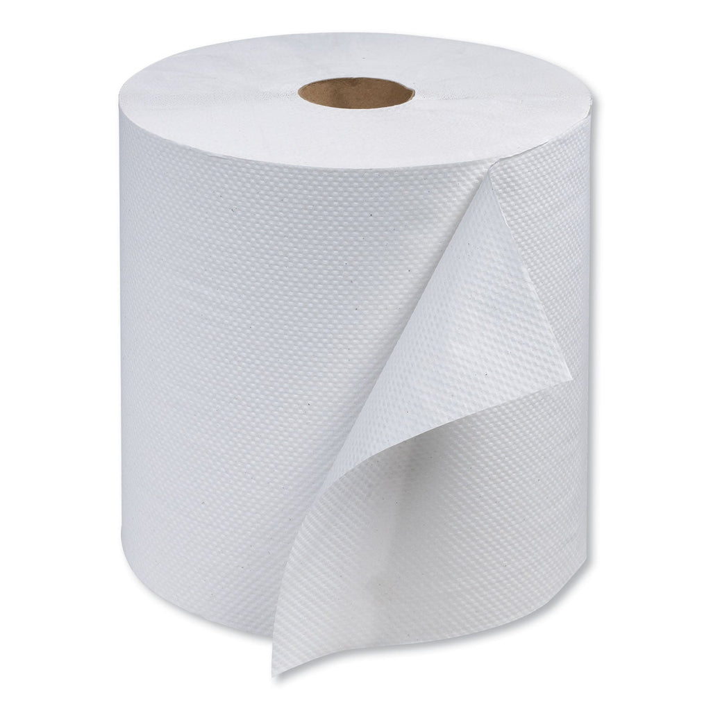 Tork Advanced Hardwound Roll Towel, 1-Ply, 7.88" x 800 ft, White, 6 Rolls/Carton
